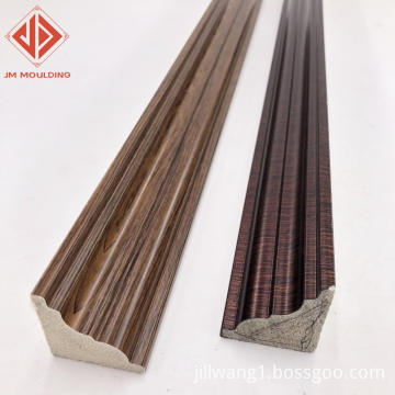 wood grain PS inner decorative corner frame moulding